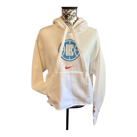 Nike Tops - NIKE LA Clippers Essential Logo Cropped Pullover Hoodie